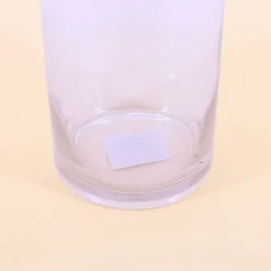 Vase cylindrique en verre transparent 15x40cm