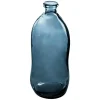Vase Dame Jeanne - verre recyclé - bleu orage H73 cm - Atmosphera