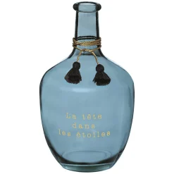 Vase Dame Jeanne Gypsy - verre - H31 cm - Noir- Atmosphera