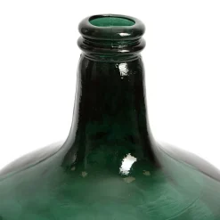 Vase décoratif en verre recyclé Jeanne vert 10L - l.24 x H.40 x Ø24 cm