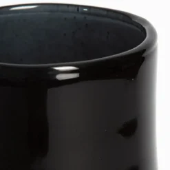 Vase décoratif en verre recyclé Noctis noir 10L - l.27 x H.42 x Ø27 cm