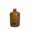 Vase décoratif en verre recyclé Nuxia bleu 5L - l.18 x H.31 x Ø18 cm