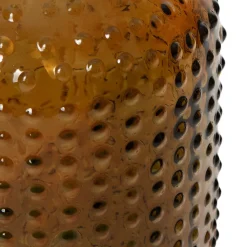 Vase décoratif en verre recyclé Nuxia bleu 5L - l.18 x H.31 x Ø18 cm