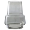 Vase Décoratif Marbella, Gris, Verre, 15x15x19 cm, Seven Design