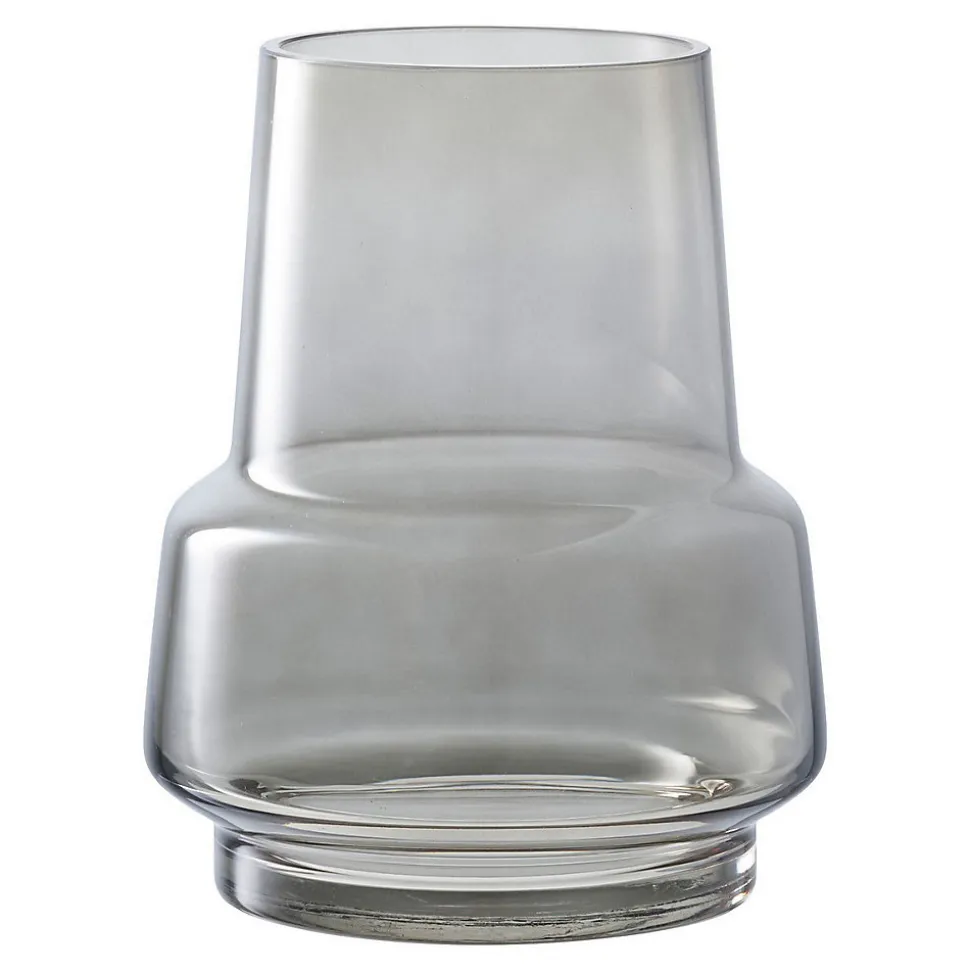 Vase Décoratif Marbella, Gris, Verre, 15x15x19 cm, Seven Design