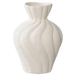 Vase Décoratif Varese, Blanc, Céramique, 11x10,5x15 cm, Seven Design