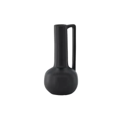 Vase Design en Céramique "Allis" 36cm Noir