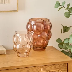 Vase Edia rose clair H18,5cm - Atmosphera