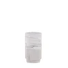 Vase en céramique effet marbre blanc 15cm
