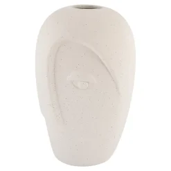 Vase en céramique sableux de 12,5x13x19,5 cm - Élégance et Style