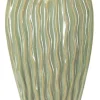 Vase en céramique verte cm 27x14x46,5