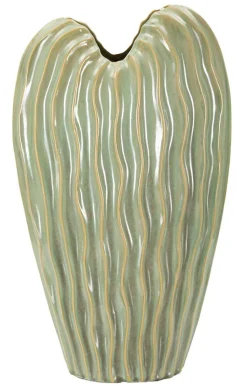 Vase en céramique verte cm 27x14x46,5