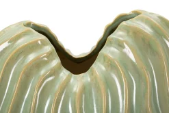 Vase en céramique verte cm 27x14x46,5
