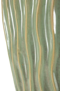 Vase en céramique verte cm 27x14x46,5