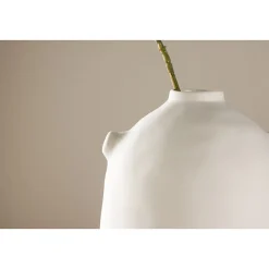Vase en grès Madi Blanc cassé - Type: Vase & soliflore
