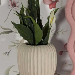 Vase en magnésie Mist 26.5x26 cm