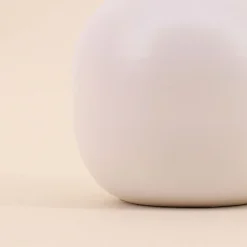Vase en métal beige 15x10cm, Cléo