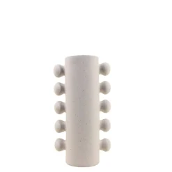 Vase en porcelaine à perles latérales 31cm