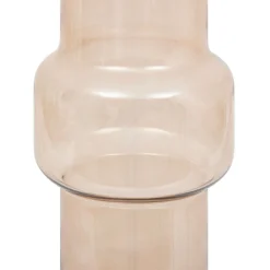 Vase en verre cylindrique Ella rose clair H.30cm Atmosphera