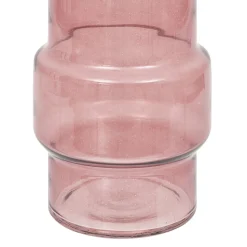 Vase en verre cylindrique Ella rose H.25cm Atmosphera