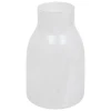 Vase en verre Dola H25cm blanc - Atmosphera