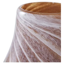 Vase en Verre Marron Diam.16x23 cm - Élégance et Style