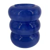 Vase en verre opaque fome boule bleu Ø16 x H.23 cm Ornami