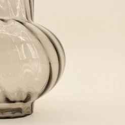 Vase en verre strié 25cm, Mojo