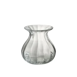Vase en verre transparent 18x18x20 cm