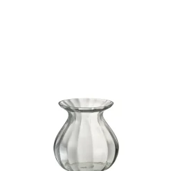 Vase en verre transparent 18x18x20 cm
