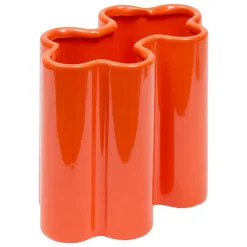 Vase Flow orange H17,2cm - Atmosphera