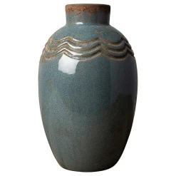 Vase gris bleu Grâce 15x9cm - CHEHOMA