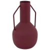 Vase métal Sylvain rouge rubis H20cm - Atmosphera