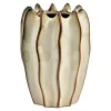 Vase ondulée Design beige design et moderne