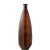 Vase ovale en verre marron 27x27x81 cm