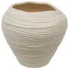Vase Prudi blanc H22cm - Atmosphera
