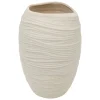 Vase Prudi blanc H31,5cm - Atmosphera