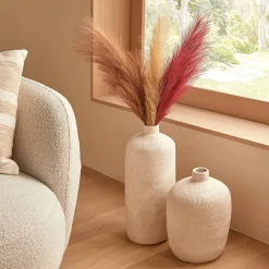 Vase Romia beige H31cm - Atmosphera
