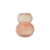 Vase rouge en verre L19,5xH23cm