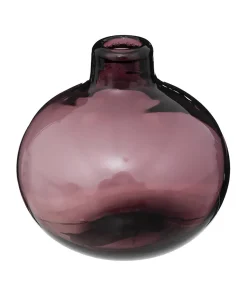Vase Soliflore en Verre Prune D 12 cm