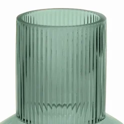 Vase verre Christy effet strié verre d'eau Ø12 x H.21,2cm JBY creation