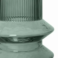 Vase verre Christy effet strié verre d'eau Ø12 x H.21,2cm JBY creation