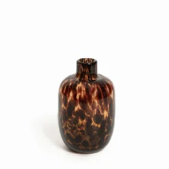 Vase verre Sauvage motif léopard Ø12 x H.19 cm JBY creation