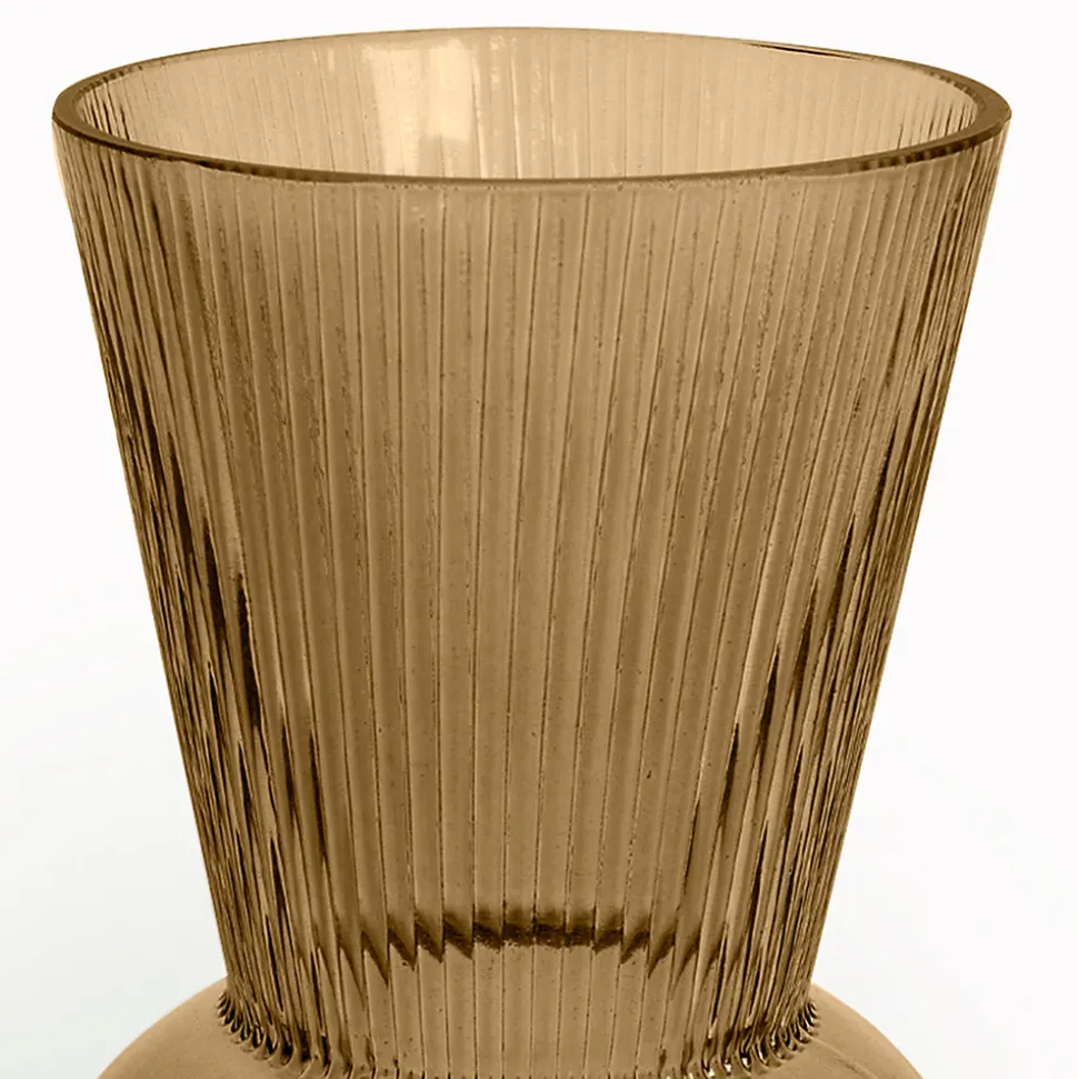 Vase verre Thelma coloris marron curry Ø13,7 x H.26,6cm JBY creation