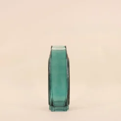 Vase verre vintage géométrique h28cm