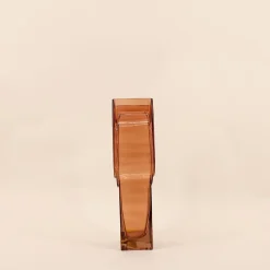 Vase verre vintage géométrique h34cm
