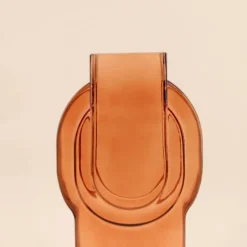 Vase verre vintage géométrique h34cm