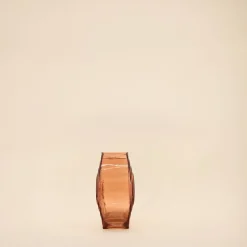 Vase verre vintage géométrique h19cm
