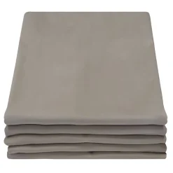 Venise - Rideau phonique Velours Galon fronceur Gris MC740 130 x 260 (LxH)