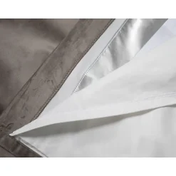 Venise - Rideau phonique Velours Oeillets Gris MC740 130 x 260 (LxH)